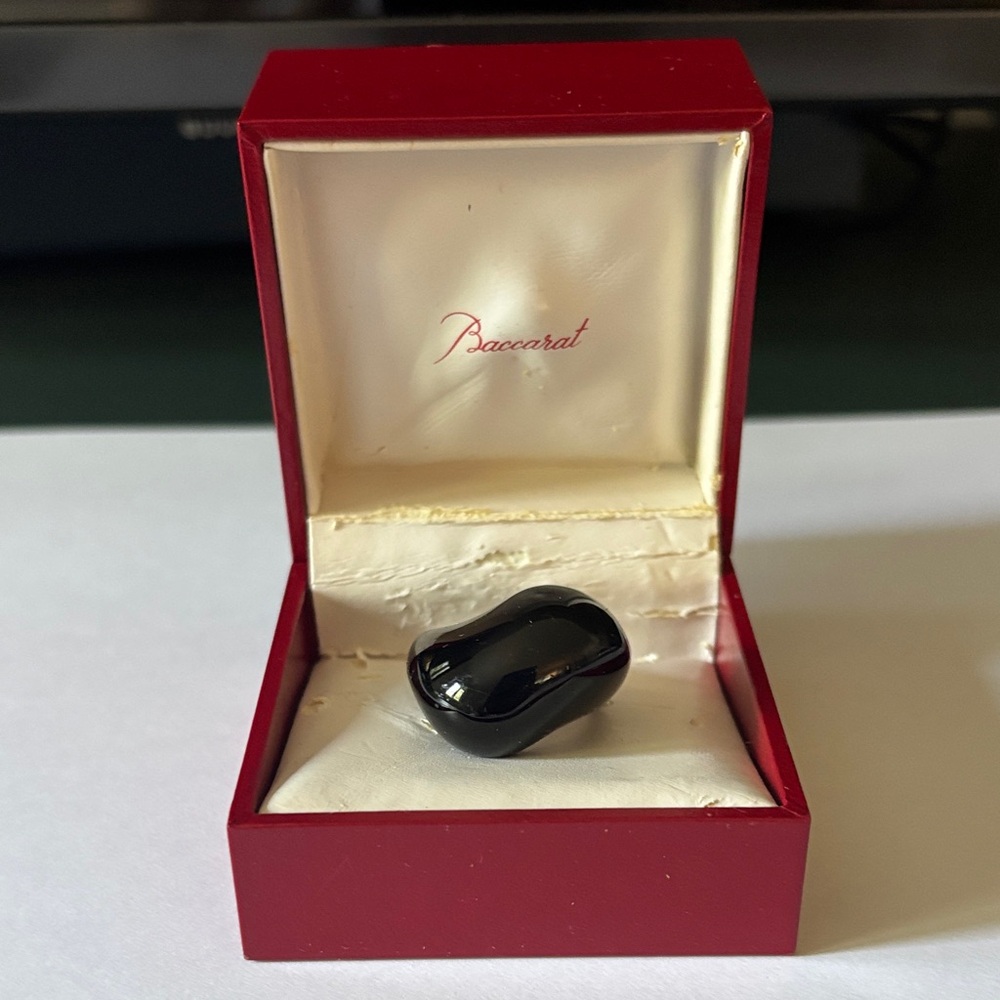 Baccarat Onyx Crystal Ring